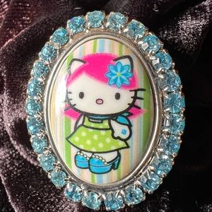 Tarina Tarantino sweet  Hello Kitty Ring with with Jewels
